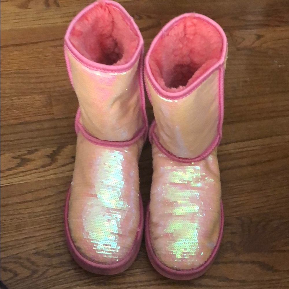 Pink Sequin Uggs
